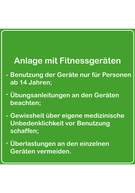 Fitnessschild